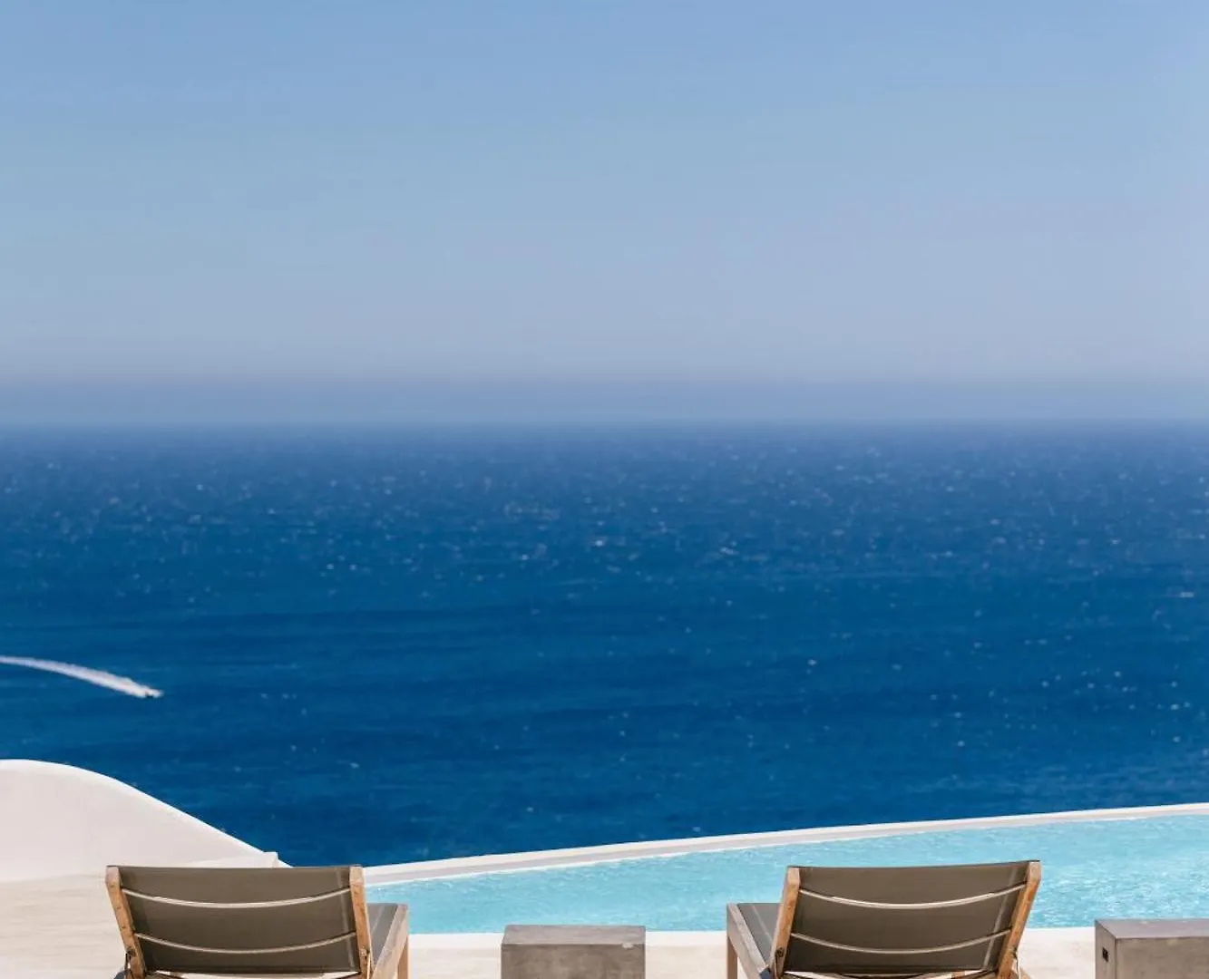 Luxury Villa With Stunning Views Above Kalo Livadi Mykonos Town Griechenland