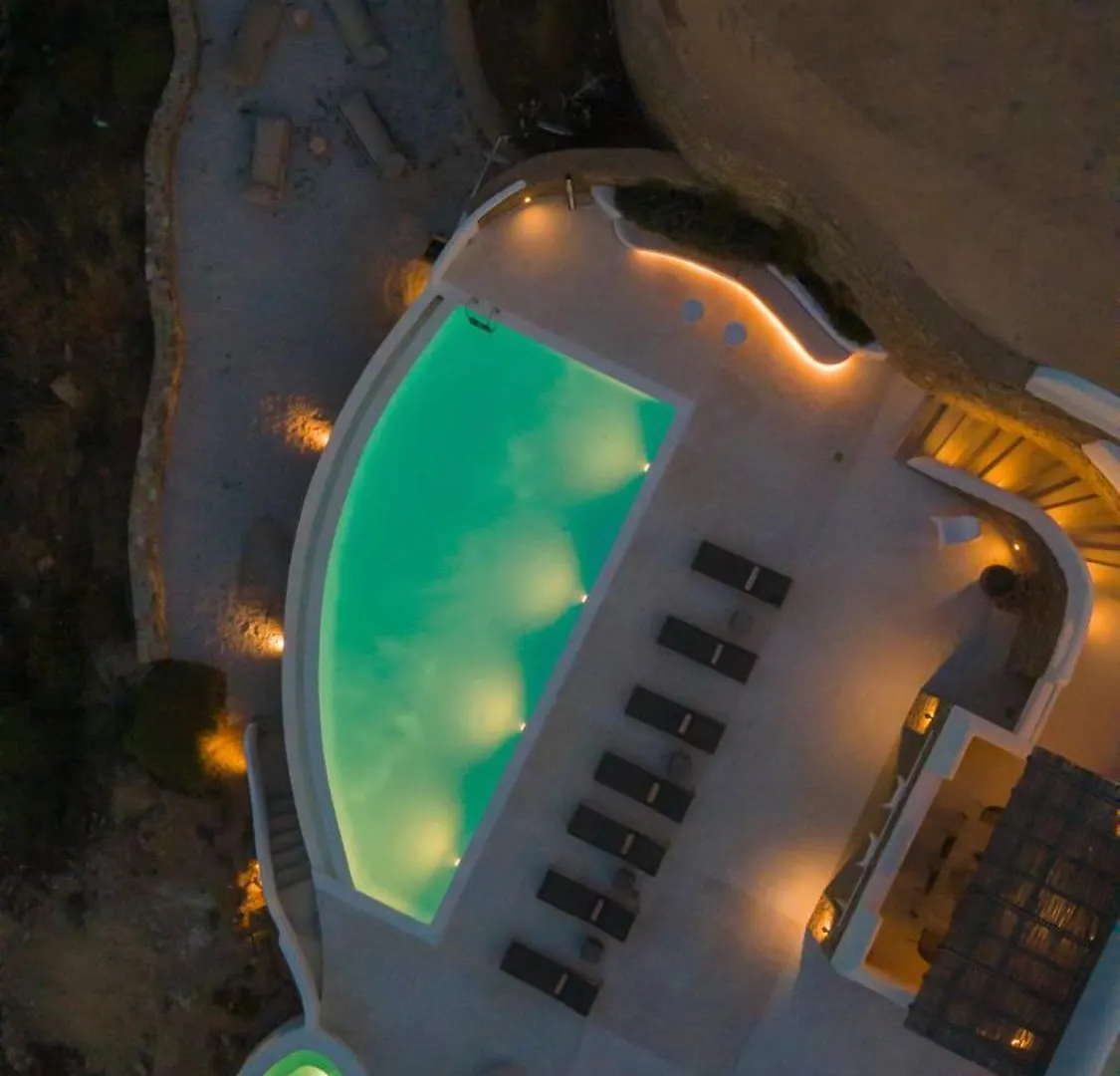Luxury Villa With Stunning Views Above Kalo Livadi Mykonos Town Griechenland